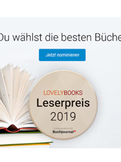 LovelyBooks Leserpreis 2019